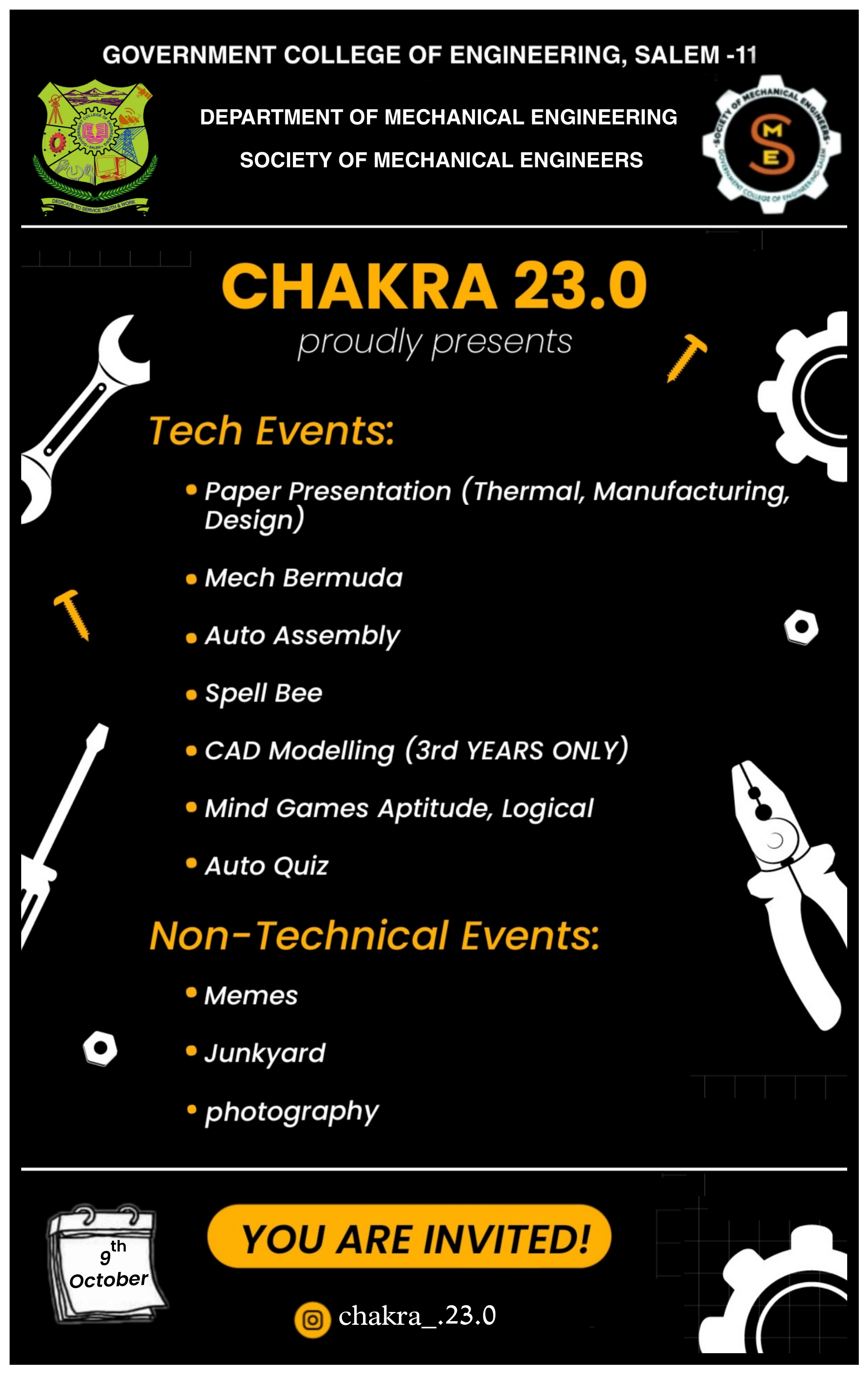 CHAKRA EVENTS