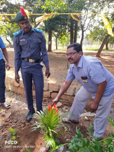 Planting Saplings at GCE Salem