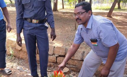 Planting Saplings at GCE Salem