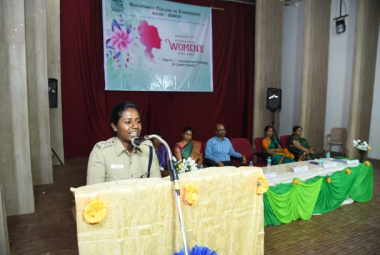Digitall: Innovation and Technology for Gender Equality on 08.03.2023 at GCE, Salem Chief Guest: Ms.P.Lakshmipriya, Assistant Commissioner of Police, Hastampatty, Salem