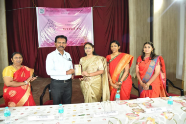 “Invest in Women: Accelerate progress” at GCE, Salem, on 08.03.2024 Resource Person: Dr.I.Vijayalakshmi, M.B.B.S, M.D,M.B.A co-founder of Valli orthopedic and sports hospital, Salem.